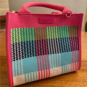Kate Spade Pink and Multicolor Plaid Women's Bag